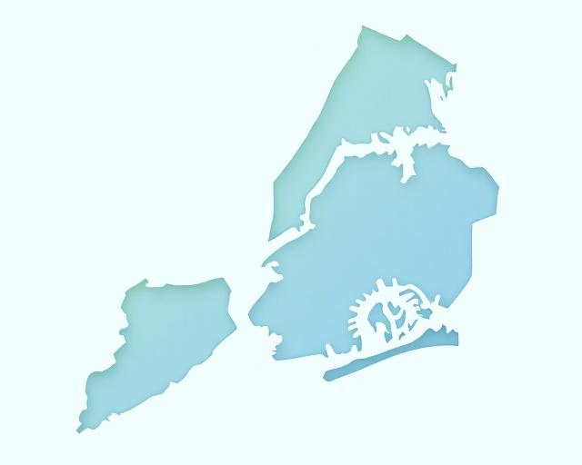 Illustration of our NYC service coverage area including Brooklyn and Manhattan