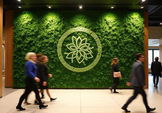 Commercial botanical wall